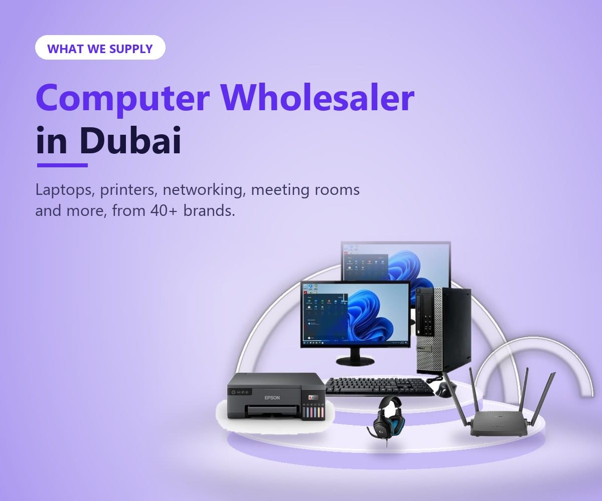 Computer wholesaler in Dubai: laptops, printers, networking and accessories from 40+ brands at Tech Speed